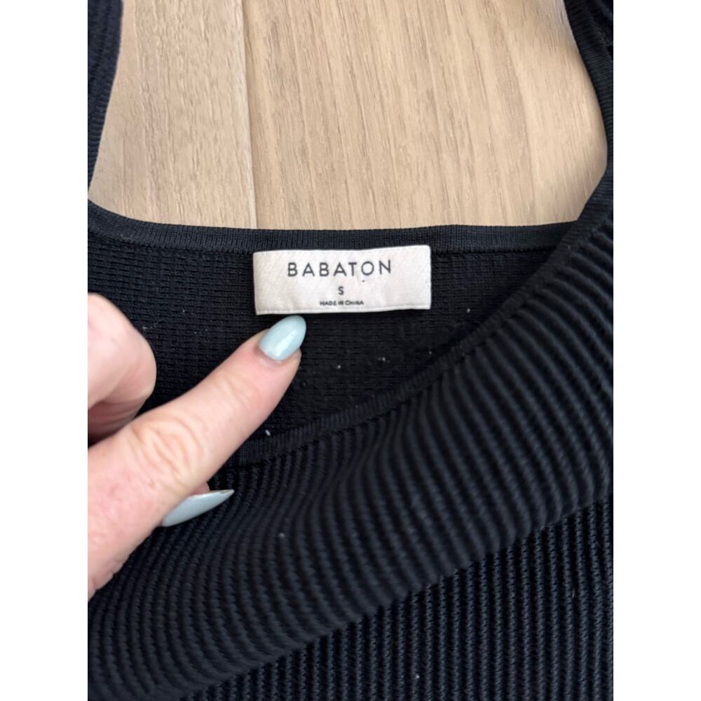 Babaton Black Ribbed Tank - Picture 4 of 4